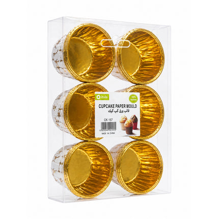 Elegant Gold Baking Cups for Cupcakes (24PCS) -CK-157