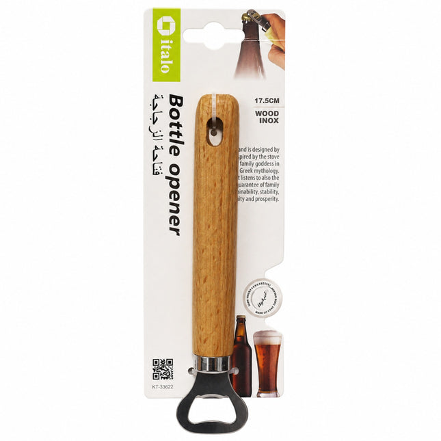 Wood Grip Bottle Opener -KT-33622