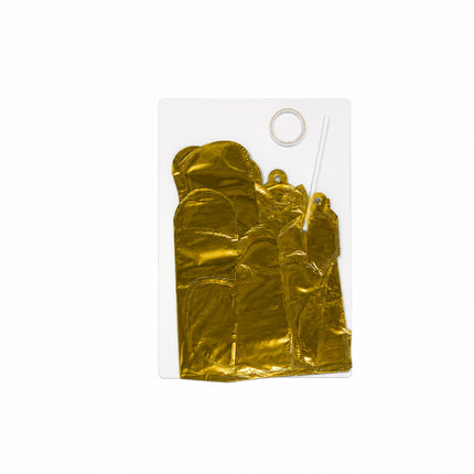 Italo Gold Happy Birthday Air Filled Foil Balloon - HB-209