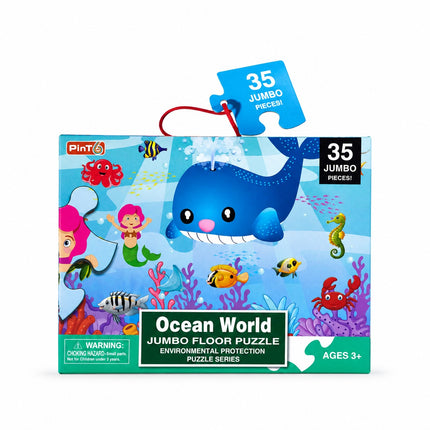 Ocean World Jumbo Floor Puzzle - 35 Pieces, Ages 3+ - MU380-8