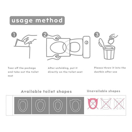Disposable Toilet Seat Covers – 20 Pack -0315