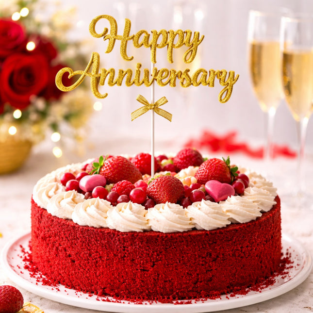 Cake Topper (Happy Anniversary) - PT- 1305