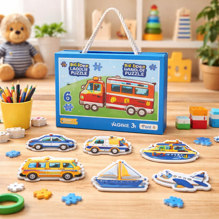 Puzzle & Play Fire Engine 6 in 1 - MU380-1