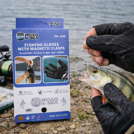 Fishing Gloves with Magnetic Clip -FH-430