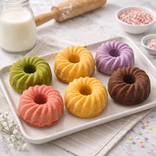 Silicone Bundt Cupcake Mold 6pcs - KT-33762