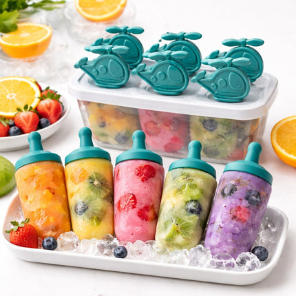 Ice Pop Mold Set – 6 PCS (Helicopter Design Handles) - FC-2563