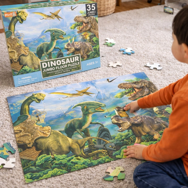 Dinosaur World Puzzle Adventure (35 Pieces) -MU380-9