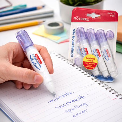 Motarro Mini Correction Pens – (4ml*4) -MK042-1