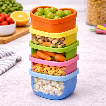 Plastic Lunch Box Set (5 Pieces) -LN-2320