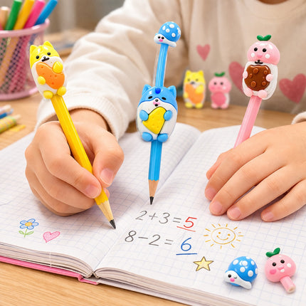 Cartoon Pencil Caps (3PCS) -MC105-3