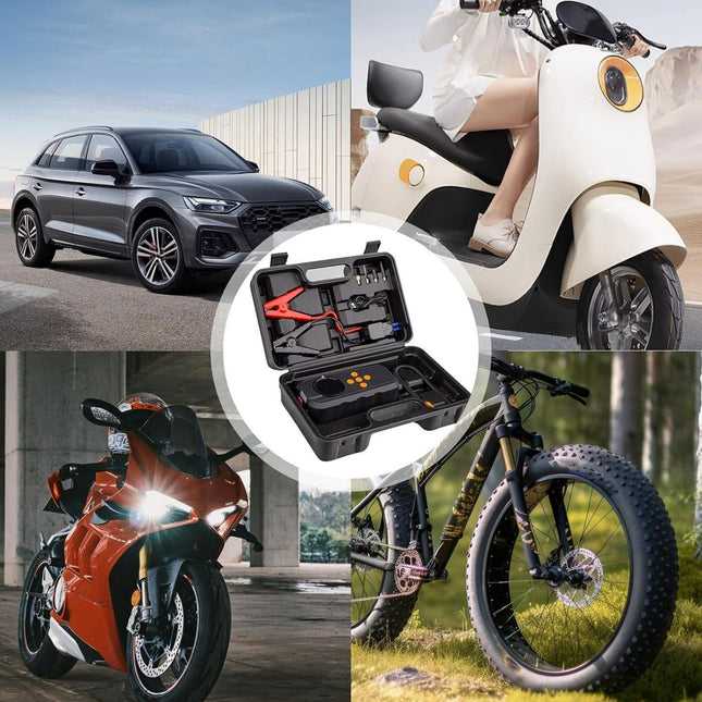 Jump Starter - LED Light Portable Charger- Jump Start Battery Pack for Car Motorcycle Bikes E-bikes