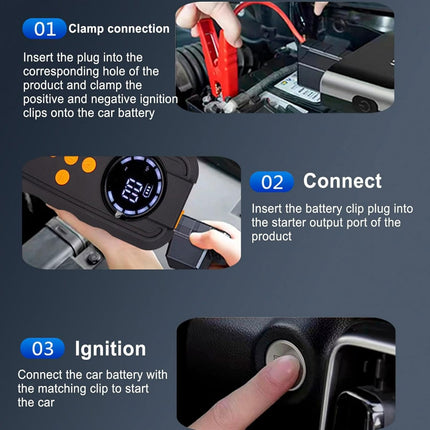 Jump Starter - LED Light Portable Charger- Jump Start Battery Pack for Car Motorcycle Bikes E-bikes