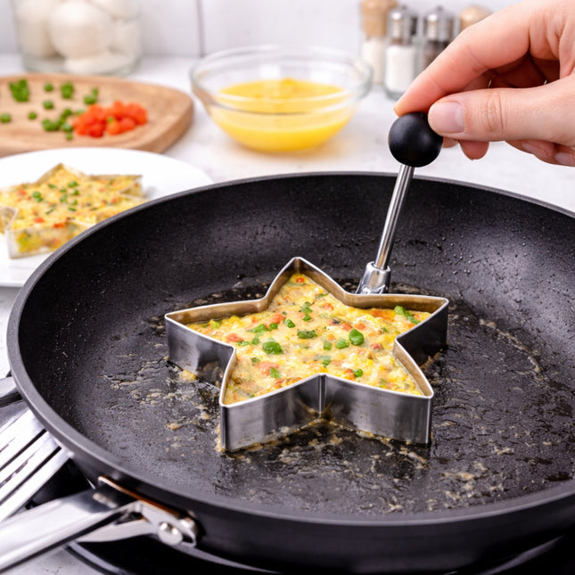 Stainless Steel Star Egg Fry Mold-KT-33838