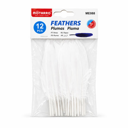 Decorative Feathers Pack (12 pcs) -ME088