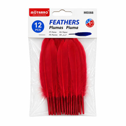 Decorative Feathers Pack (12 pcs) -ME088