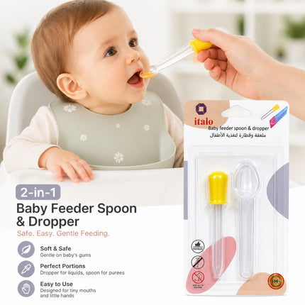 Baby Feeding Spoon & Dropper Set-F-154