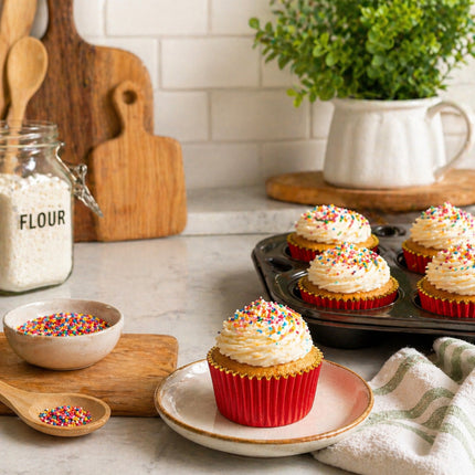 Gold Foil Cupcake Paper Molds Set (24 PCS) -CK-155