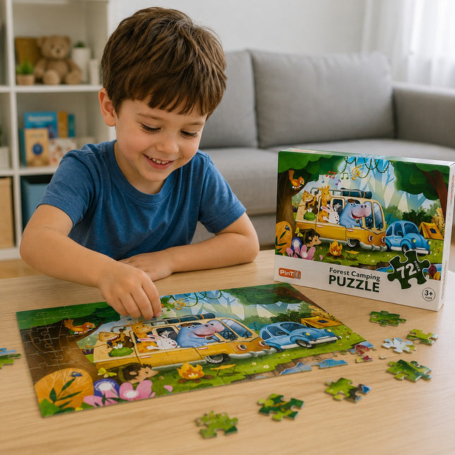 Forest Camping Puzzle - 72 Pieces, Ages 3+ - MU380-14