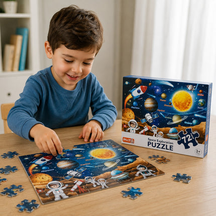 Space Exploration Puzzle - 72 Pieces, Ages 3+ - MU380-15