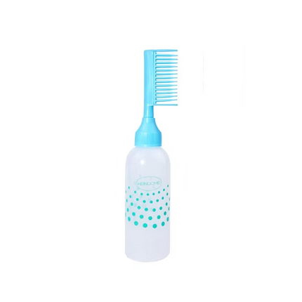 Hair Oil Applicator With Comb Reuse-able Bottle