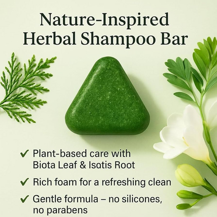 Nature Seven Green Cacumen Biotae Isatis Indigotica Shampoo Bar
